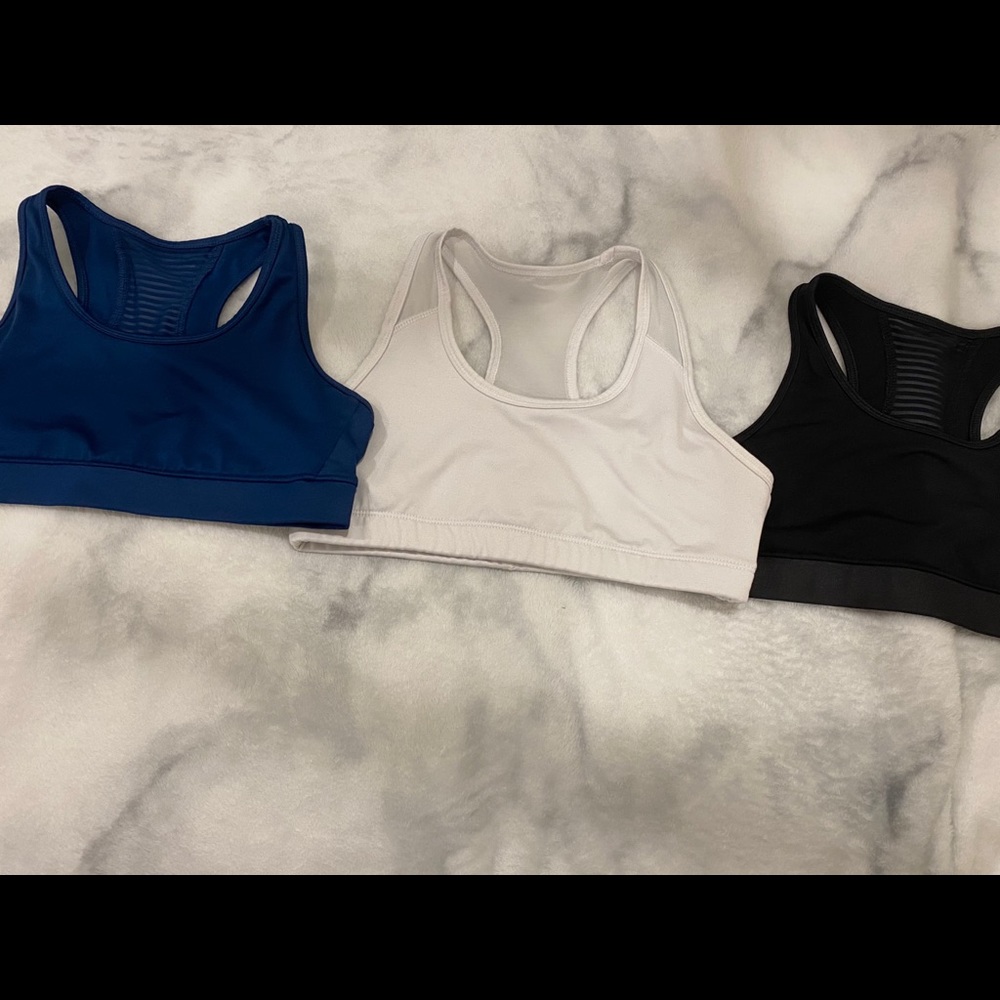 Old Navy Sports Bra Bundle💙🖤🤍